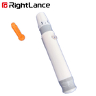 Stylo d'éjecteur de Sugar Lancet Device Pen With de sang du gris 10.5cm de blanc d'ABS